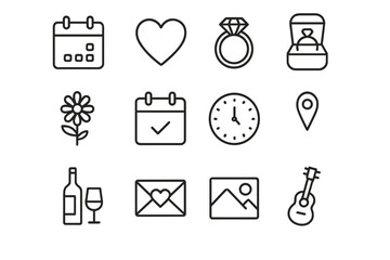 Symbols of love and celebration highlighting special moments and important milestones in life