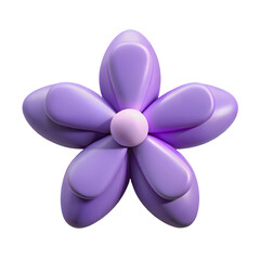 Fototapeta premium Pink and purple flower illustration for flower or gift decoration isolated on a white background