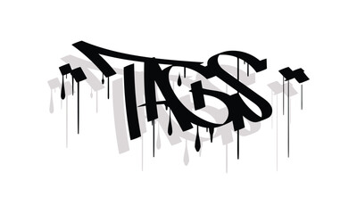 TAGS graffiti tag style design