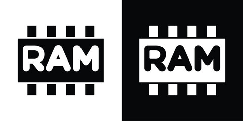 Memory icon collection. line stroke icon. EPS 10