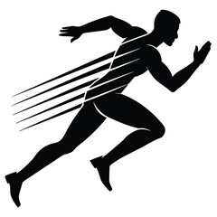 minimalist bigfoot silhouette standing on a mountain