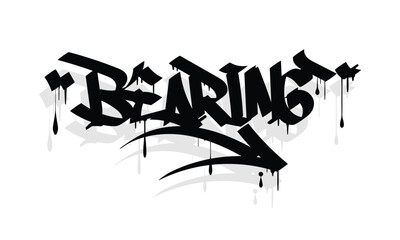 BEARING graffiti tag style design