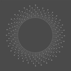Gray Burst Radial Vector Placeholder Circular Nebular