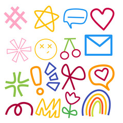 set of icons
