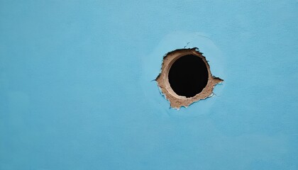 Intriguing wall with unique hole offers glimpse into unknown mystery for social media post size

