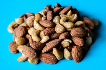 Pile Of Mixed Natural Healthy Nuts