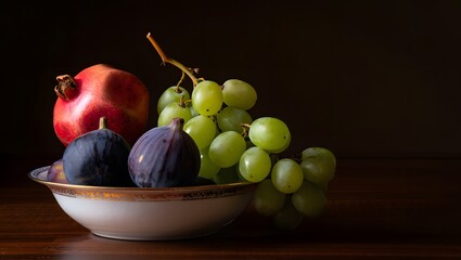 fresh fruits on a plate