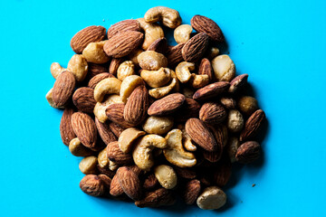 Pile Of Mixed Natural Healthy Nuts