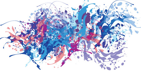 
Multicolor Paint Splatter Swirl
