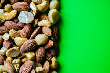 Pile Of Mixed Natural Healthy Nuts