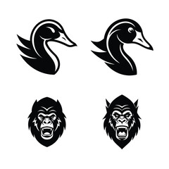 mascot logo animal head bundle