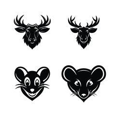 mascot logo animal head bundle