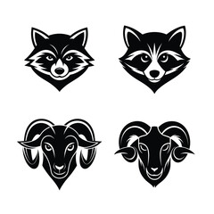 mascot logo animal head bundle