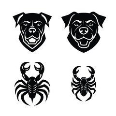 mascot logo animal head bundle