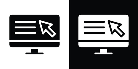 Online education icon collection. line stroke icon. EPS 10