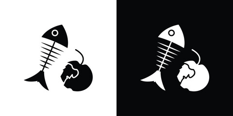 Organic waste icon collection. line stroke icon. EPS 10