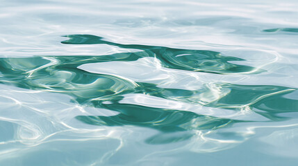 Clear blue water surface reflecting light during a calm day in a tropical location