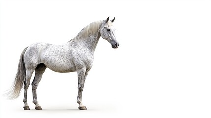 Fototapeta premium horse isolated on white background