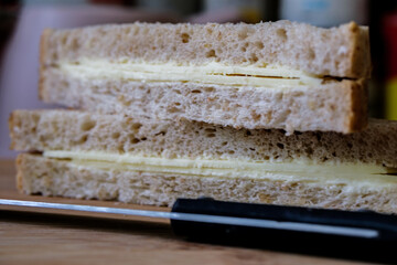 British Mature Cheddar Sandwich On Oatmeal Bread