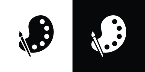 Obraz premium Paint icon collection. line stroke icon. EPS 10