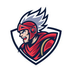 Esports logo vector • mascot gaming emblem • customizable badge icon for streaming, team branding, Twitch, YouTube, gaming tournaments, team identity, modern digital design

