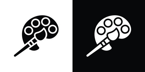 Palette icon collection. line stroke icon. EPS 10