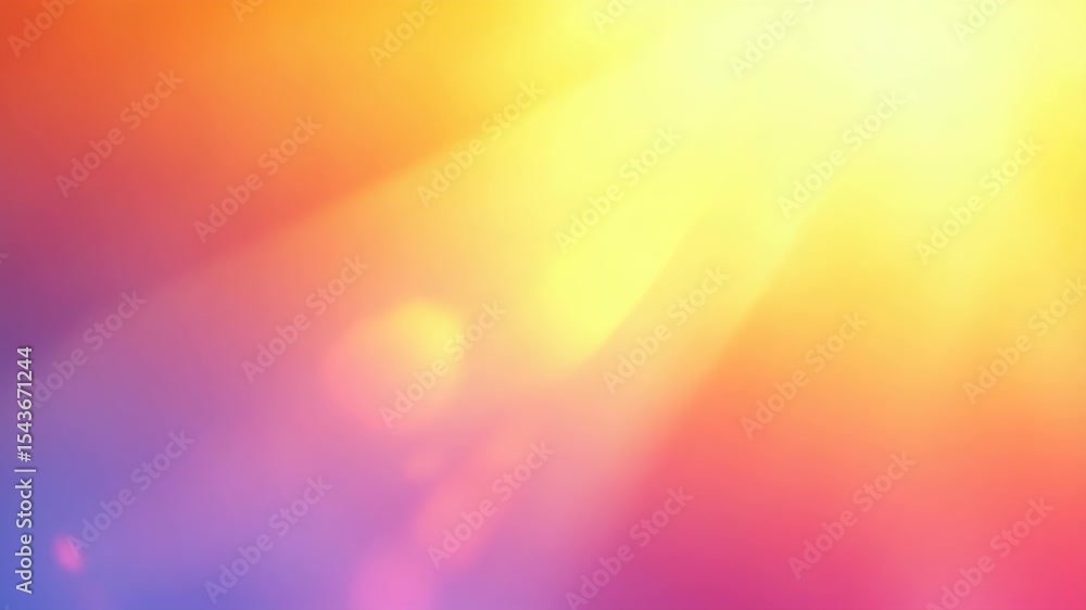 Poster abstract vibrant colorful background with light effects and bokeh in warm tones