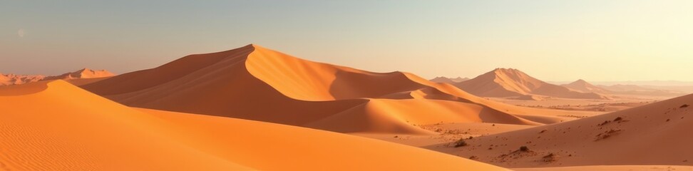 Sinai's towering sand dunes, sculpted by wind , Egypt, landscape, sparse
