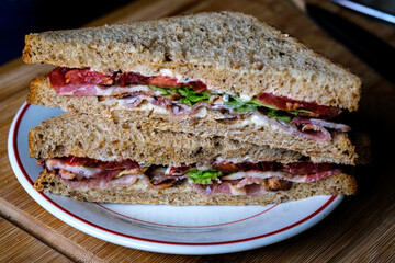 Fresh BLT Sandwich On Malted Brown Bread