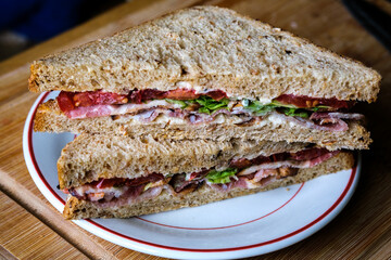  Fresh BLT Sandwich On Malted Brown Bread