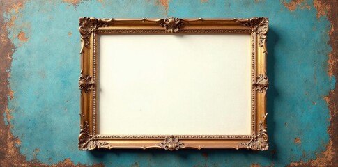 Empty vintage instant photo frame, blank space, graphic, faded, film