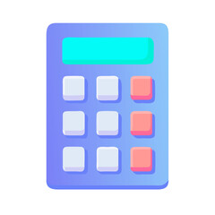 Calculator with digital display Material SVG Icon