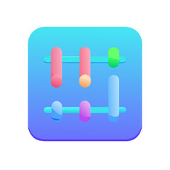 Equalizer bars icon Material SVG Icon