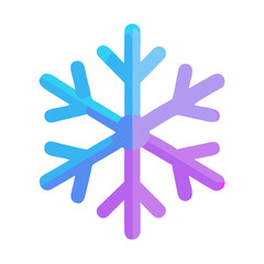 Snowflake symmetrical Material SVG Icon