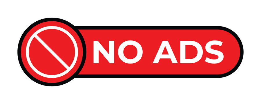 Ads and Ad Blocker Icons – Prohibition Symbols for Ad-Free Browsing Vector Set,