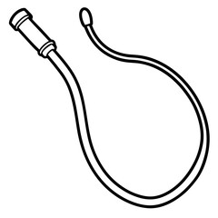 Catheter Tube line art vector