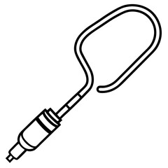 Catheter Tube line art vector