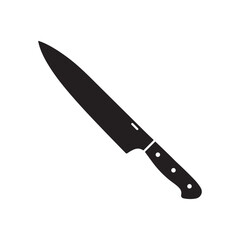 knife on a white background