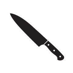 knife on a white background
