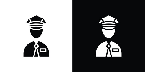 Police icon collection. line stroke icon. EPS 10