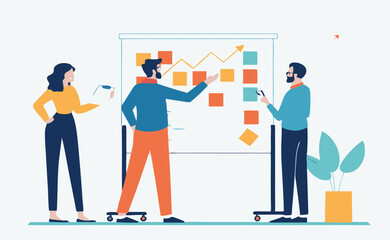 Business people teamwork with graph showing success concept