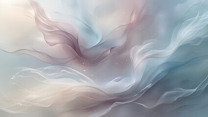 Fototapeta premium Abstract flowing watercolor background with soft pastel colors and ethereal dreamy artistic design