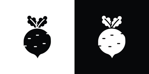 Radish icon collection. line stroke icon. EPS 10