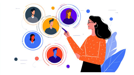 Obraz premium Customer segment strategy for engaging consumers effectively