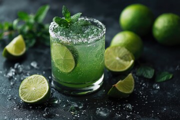 Refreshing Lime and Mint Cocktail