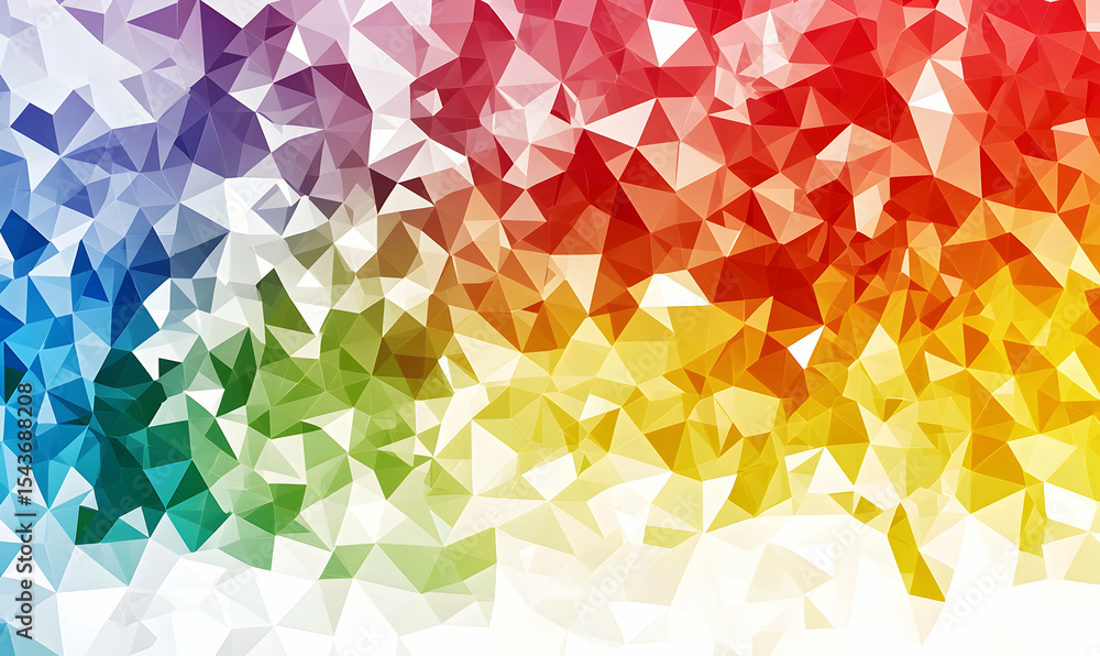 Aufkleber colorful geometric pattern background with low poly design and gradient
