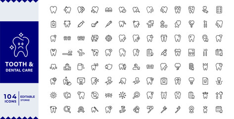  Pixel Perfect, Tooth & Dental Care icon set ,Tooth, protect, healthy, toothpaste, toothbrush, teeth, shiny smile etc.