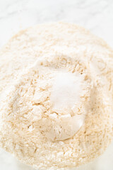 Overhead Shot of Flour and Sugar Mixture
