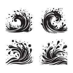black ink splat background