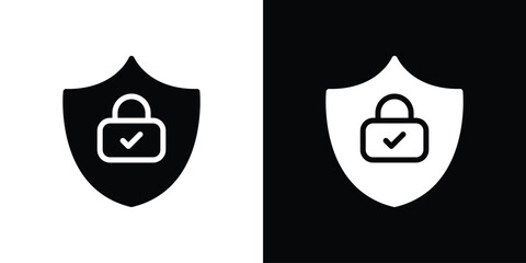 Secure icon collection. line stroke icon. EPS 10